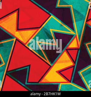 vintage bright seamless texture with grunge effect Stock Vector