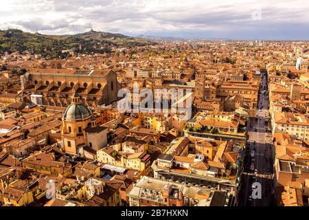 Italy, Bologna. View from the tower Stock Photo