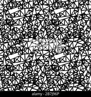 Modern textile design - geometric chaos seamless vector. Stock Vector