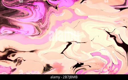 Abstract swirl background. Liquid paint texture in expressionism style Stock Photo