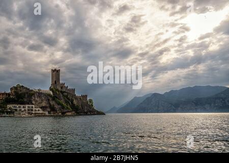 The Scaliger Castle in Malcesine on Lake Garda