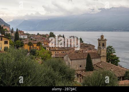 Gargnano on Lake Garda in Italy Stock Photo