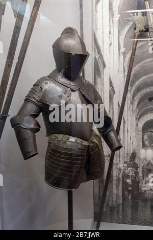 Kiev, Ukraine - May 19, 2018: Winged hussar armor is the heavy cavalry of the Polish army at the National Museum of History of Ukraine Stock Photo