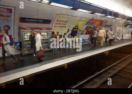 Place de Clichy metro station Paris France Stock Photo