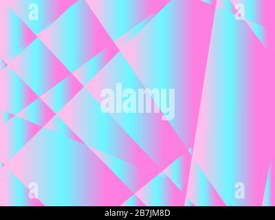 Gradient polygonal background. Geometric abstract pattern with gradient color. Triangles and rectangles. Vector illustration Stock Vector