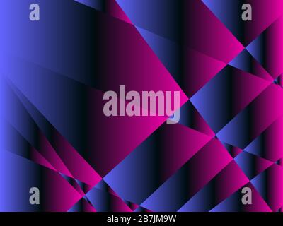 Gradient polygonal background. Geometric abstract pattern with gradient color. Triangles and rectangles. Vector illustration Stock Vector