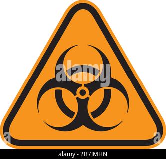 Biohazard Sign (danger sign). The pandemic disease spread symbol. Stock Vector