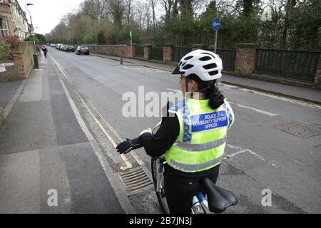 Police community support Officer, York, UK. Stock Photo