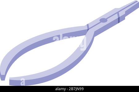 Tooth pliers icon, isometric style Stock Vector