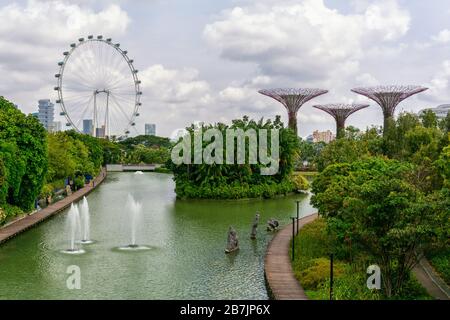 The Gardens by the Bay in Singapore Stock Photo