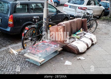 Typical scenes from the streets of Berlin-Neukölln, gentrifying area in Berlin, Germany. Stock Photo