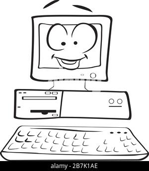 desktop Stock Vector
