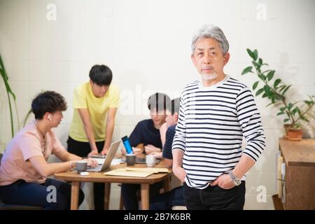 Boss and subordinate Stock Photo