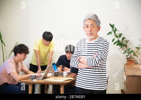 Boss and subordinate Stock Photo