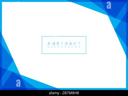 Abstract modern geometric background flat design color cyan style with space for your text. vector illustration. Stock Vector