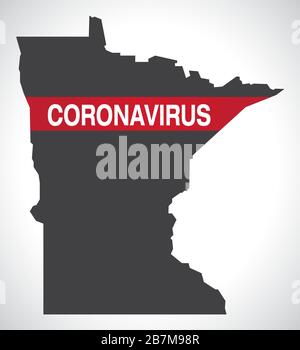 Minnesota map vector illustration. Global economy. State in America
