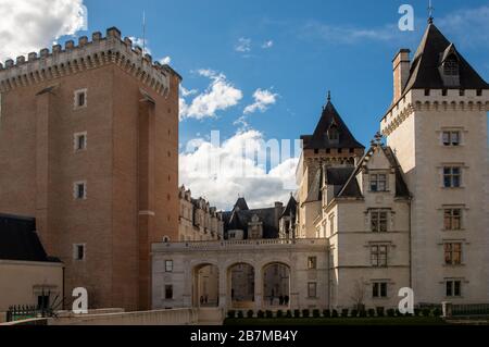 Castle of Pau, in the Pyrenees Atlantiques, France Stock Photo