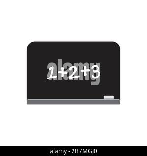 black board simple math symbol education vector Stock Vector