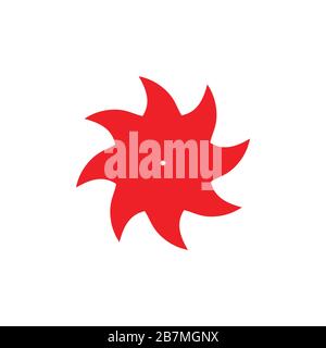 saw circle curves abstract industrial logo vector Stock Vector