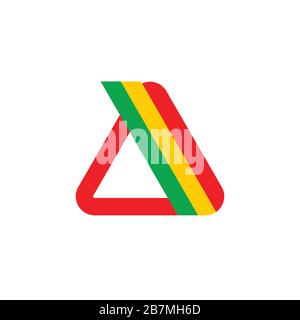 vector of triangle colorful logo Stock Vector