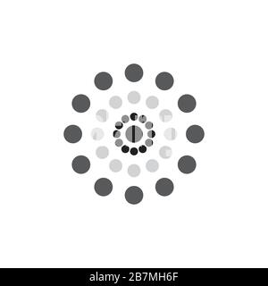 dots shine tech swirl design logo vector Stock Vector