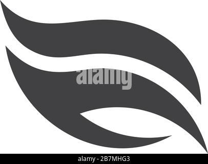 simple wavy shape decoration logo vector Stock Vector Image & Art - Alamy