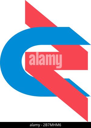 letter sz linked colorful overlapping geometric logo vector Stock Vector
