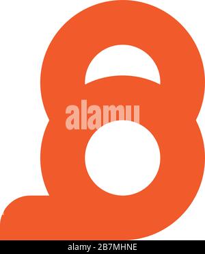 letter oo simple motion geometric logo vector Stock Vector