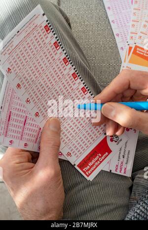 Choose National Lottery Numbers Stock Photo Alamy