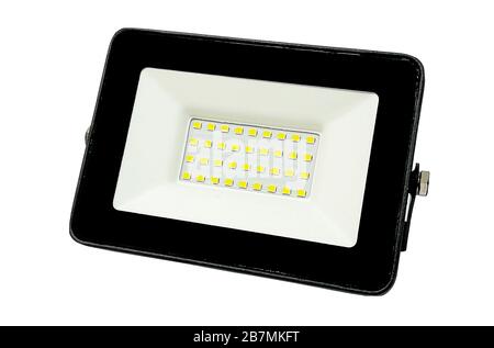 LED spotlight isolated on white background Stock Photo