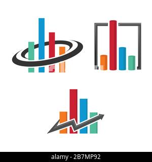 Set of business finance logo concept finance vector image. Business and Finance logo vector set design template Stock Vector