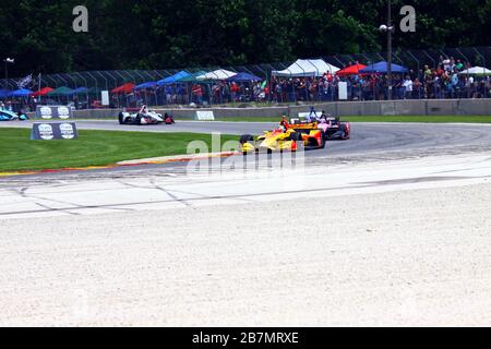 Elkhart Lake, Wisconsin- June 23, 2019: 28 Ryan Hunter-Reay, USA, Andretti Autosport, NTT Indycar race at Road America. Stock Photo