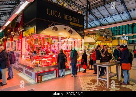 Mercato di Sant’Ambrogio, Sant Ambrogio market hall, Florence, Italy Stock Photo