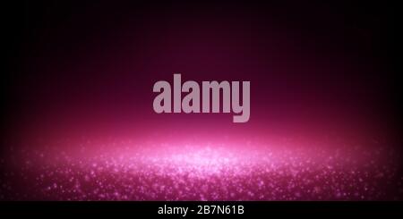 falling glittering dust spotlight, luxury blurred lights bokeh. vector Stock Vector