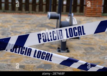 Coronavirus lockdown in the pueblo of Comares, Axarquia, Malaga, Andalucia, Costa del Sol, Spain, Europe Stock Photo