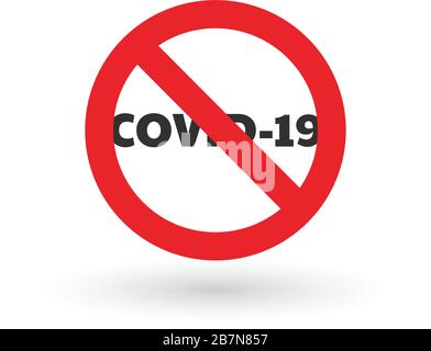 Stop coronavirus COVID-19. Dangerous chinese nCoV coronavirus outbreak. Pandemic medical concept with dangerous cells. Stock Vector
