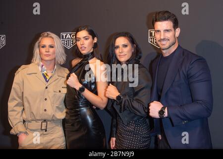 Ashlyn Harris Paulina Vega and Ali Krieger attend TAG Heuer