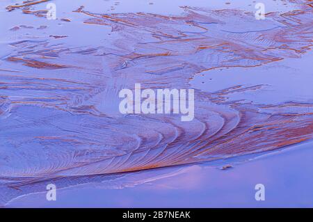 Geometric ice forms abstract natural background Stock Photo