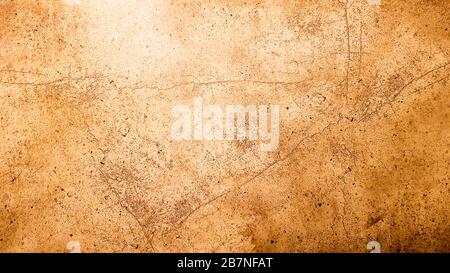 brown gold grunge. Old marble wall cement abstract textured for background. Empty rough light brown concrete wall. Grunge background marble texture Stock Photo