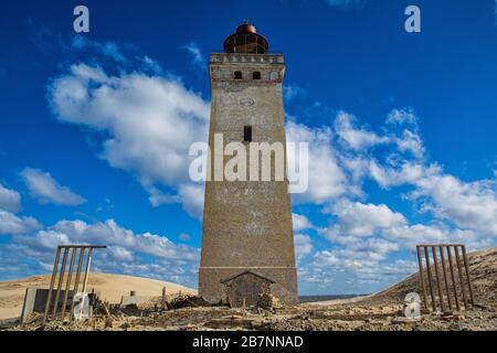 The Rubjerg Knude lighthouse in Denmark Stock Photo