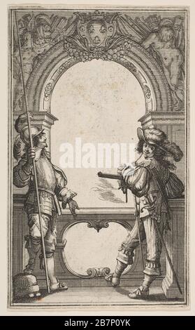 Frontispiece to Les Gardes Fran&#xe7;aises, 1632. Stock Photo