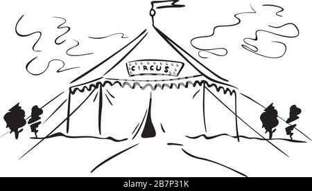 circus tent Stock Vector
