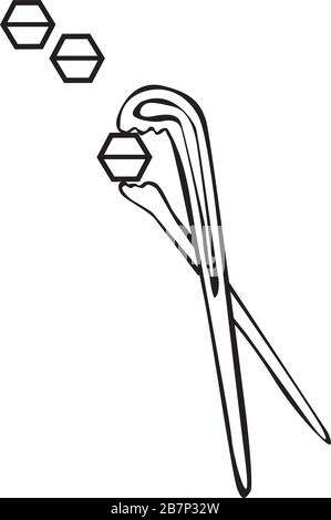 pipe wrench Stock Vector