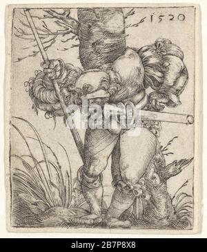 Bending Soldier Leaning against a Tree, 1520.