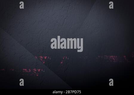 Black abstract background of dark cement with fine scratches Stock Photo