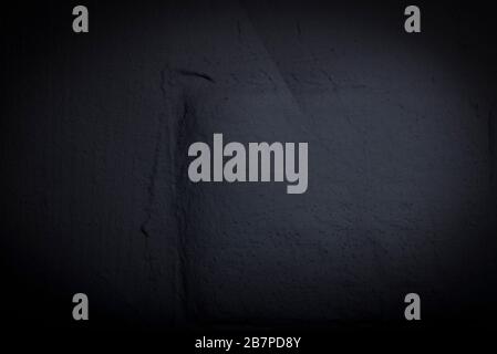 Black abstract background of dark cement with fine scratches Stock Photo