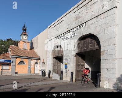 Grand Casemates Gates, Gibraltar Stock Photo