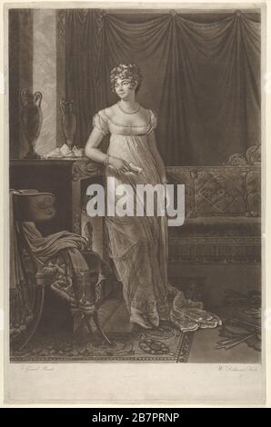 Madame Talleyrand, ca. 1808. Stock Photo