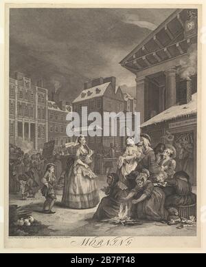 Morning: The Four Times of the Day, March 25, 1738. Stock Photo