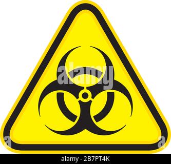 Biohazard Sign (danger caution sign). The pandemic disease spread symbol. Stock Vector